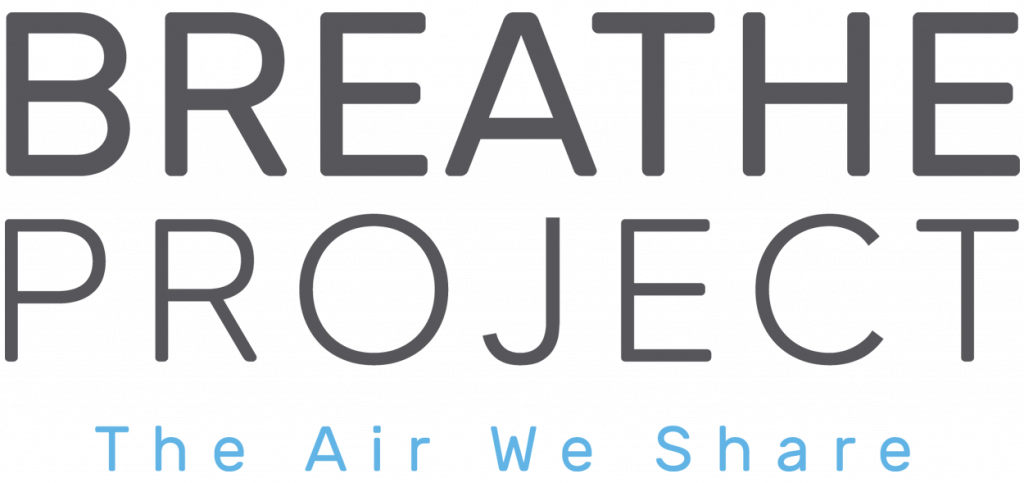 The Breathe Project Logo, subtitle The Air We Share