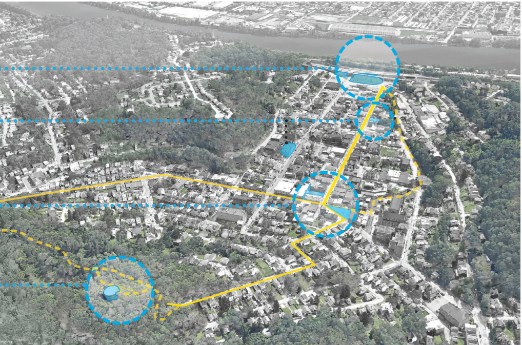 Map of Millvale - aerial shot